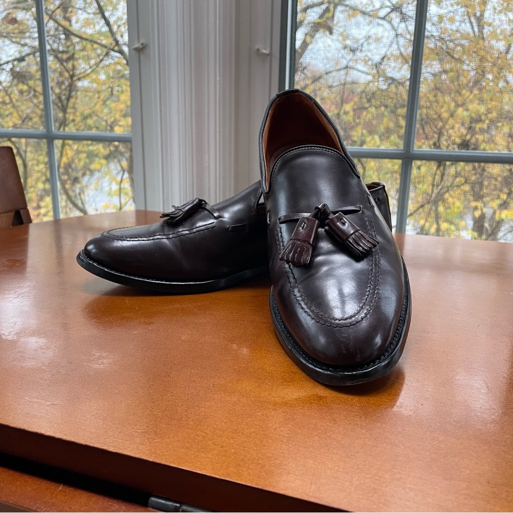 Allen Edmonds Burgundy Shell Cordovan loafers size 10B